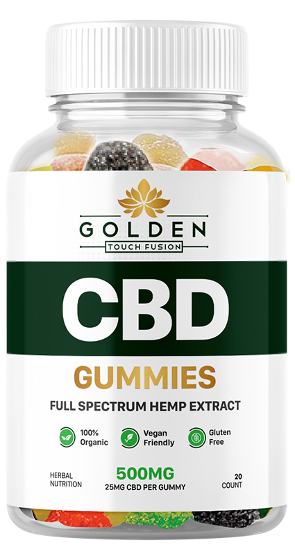 Golden Touch Fusion CBD Gummies bottle